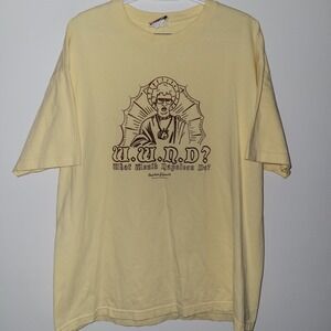 Y2K Mighty Fine Napoleon Dynamite What Would Napoleon Do WWND T-Shirt Size XL